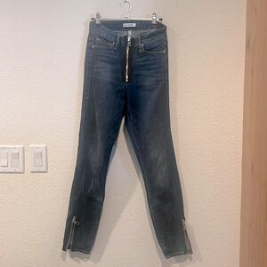 Good American good waist zip up jeans